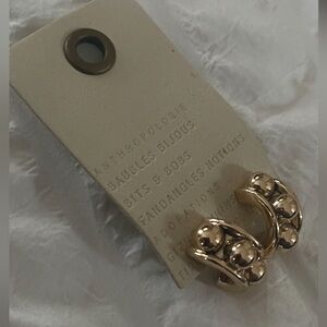 Anthropologie hoops.  Never worn